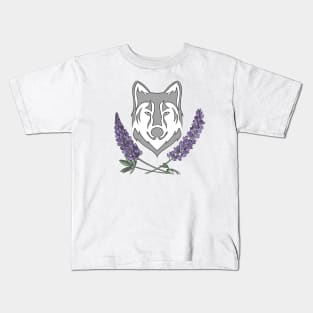 Lupine Wolf Design Kids T-Shirt